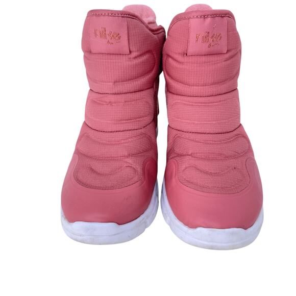 Nike Novice Snow Boots Preschool Girls 11C Hot Pink Fur Trim High Top AV8339-600 - Picture 4 of 10